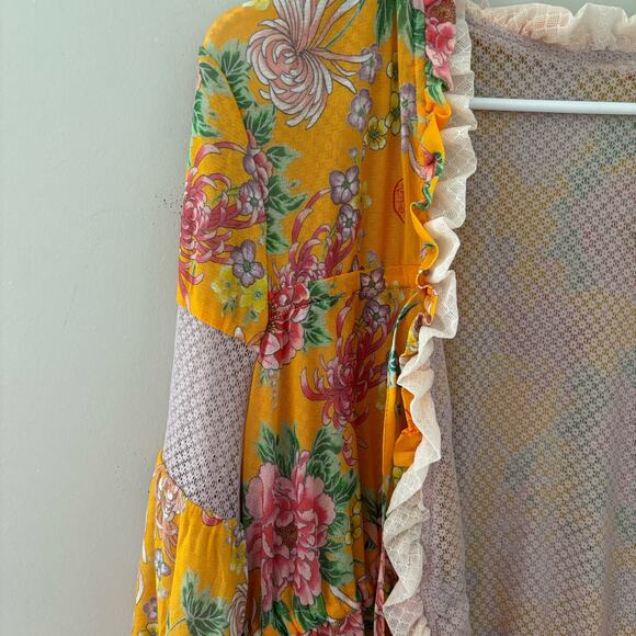 HAH Make it a Double Kyoto Kimono Marigold Robe Size S - Picture 2 of 8